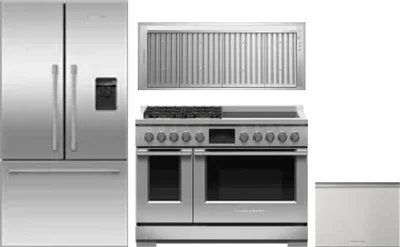 4 Piece Package Includes Refrigerator, Range, Hood And Dishwasher